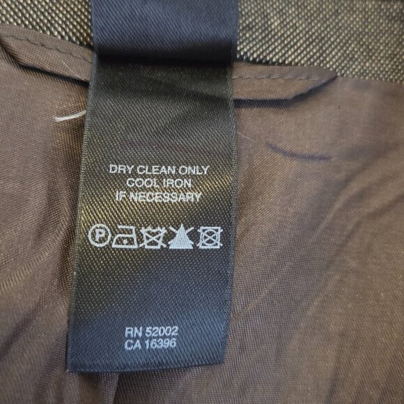 Vintage Claiborne Men's Blazer Sport Coat 44R Dusty Brown 3 Button 1990s Suit - Picture 5 of 13